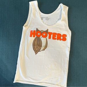 Authentic White Hooters Tank Top